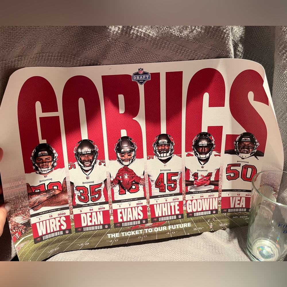 Buccaneers Drafting Poster